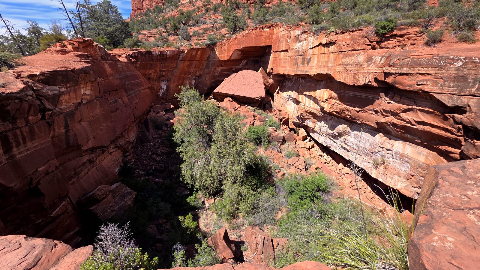 Devil's Kitchen sinkhole on the Soldier Pass Trail in Sedona