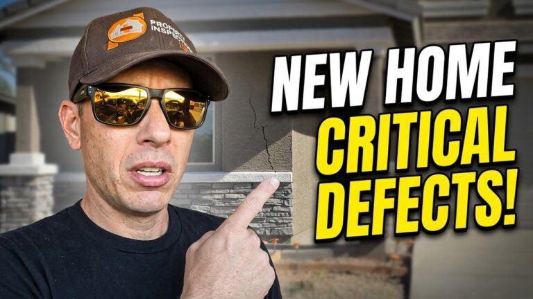 Home Inspector Dan finding construction defects in a new build home in Arizona