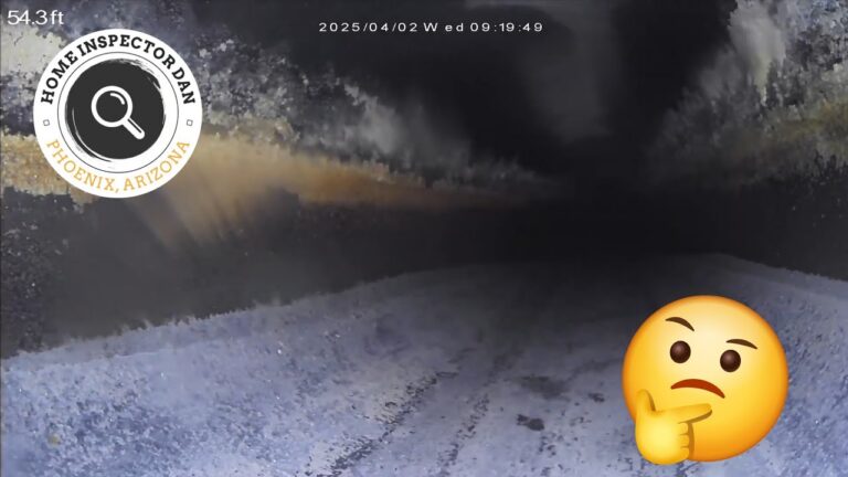 Sewer camera inspection on a home in Gilbert, Arizona