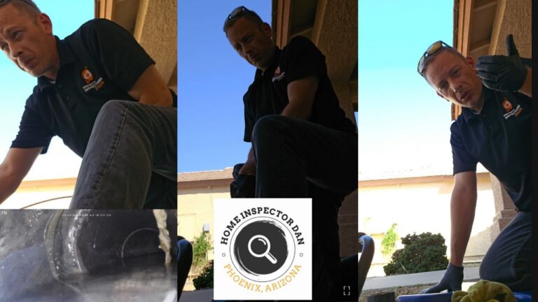 Sewer scope camera inspection on a Gilbert, Arizona home